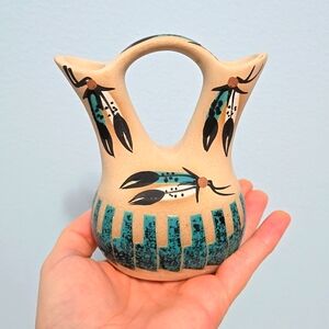 Navajo Feather Wedding Vase